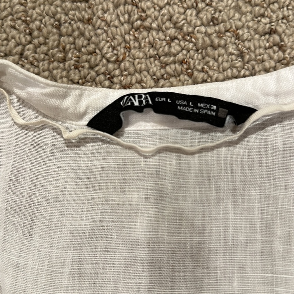 Zara Linen blouse - Picture 2 of 3